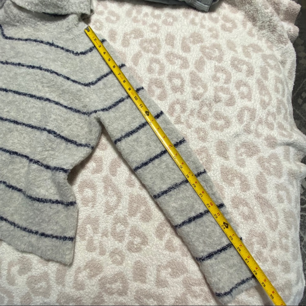 Madewell Gray Roundtrip Turtleneck Sweater Stripe - Picture 10 of 13